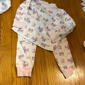 Whimsical Unicorn Pajama Set with Pink Details